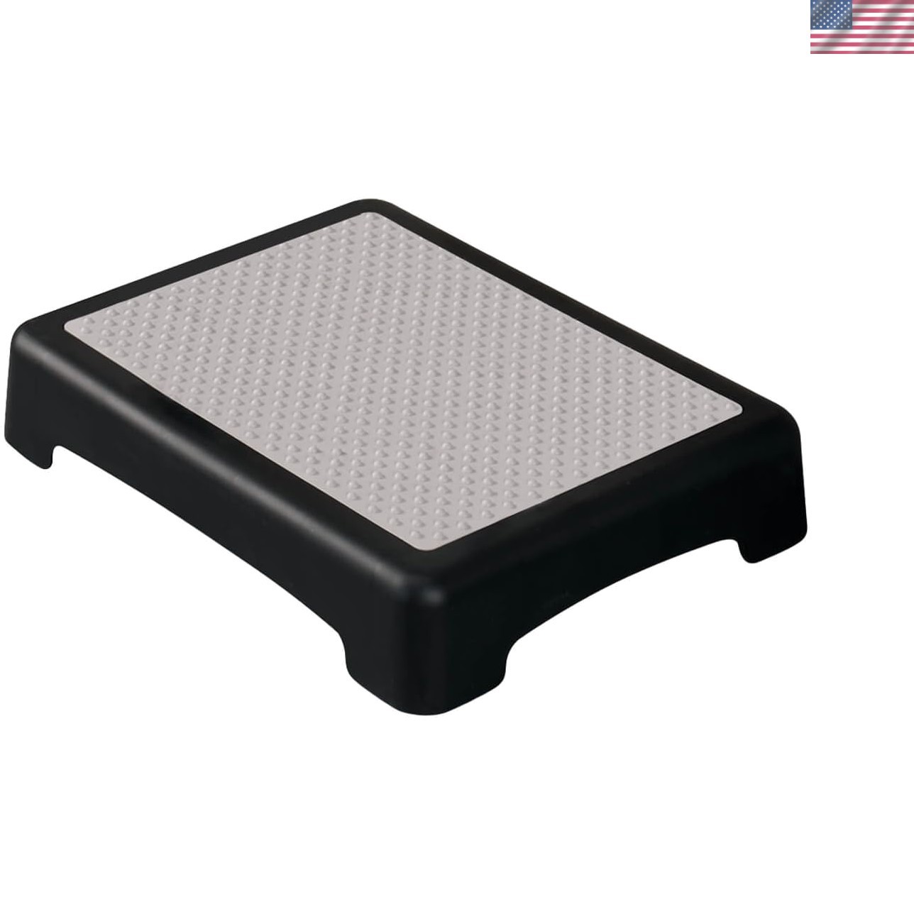 Non-Slip Indoor/Outdoor 4 Inch Height Mobility Platform Step, Grooved | Surfa...