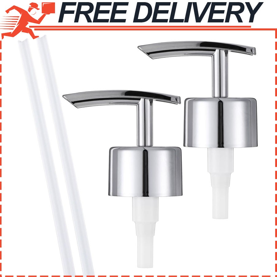 2pk Silver Soap Dispenser Pump Replacement Top Dispenser Pumps Refill Dispensers