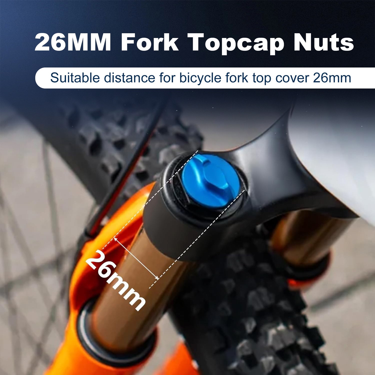 Bicycle Fork Topcap Socket Fit for Mountain Bike 32 34 Series Forks