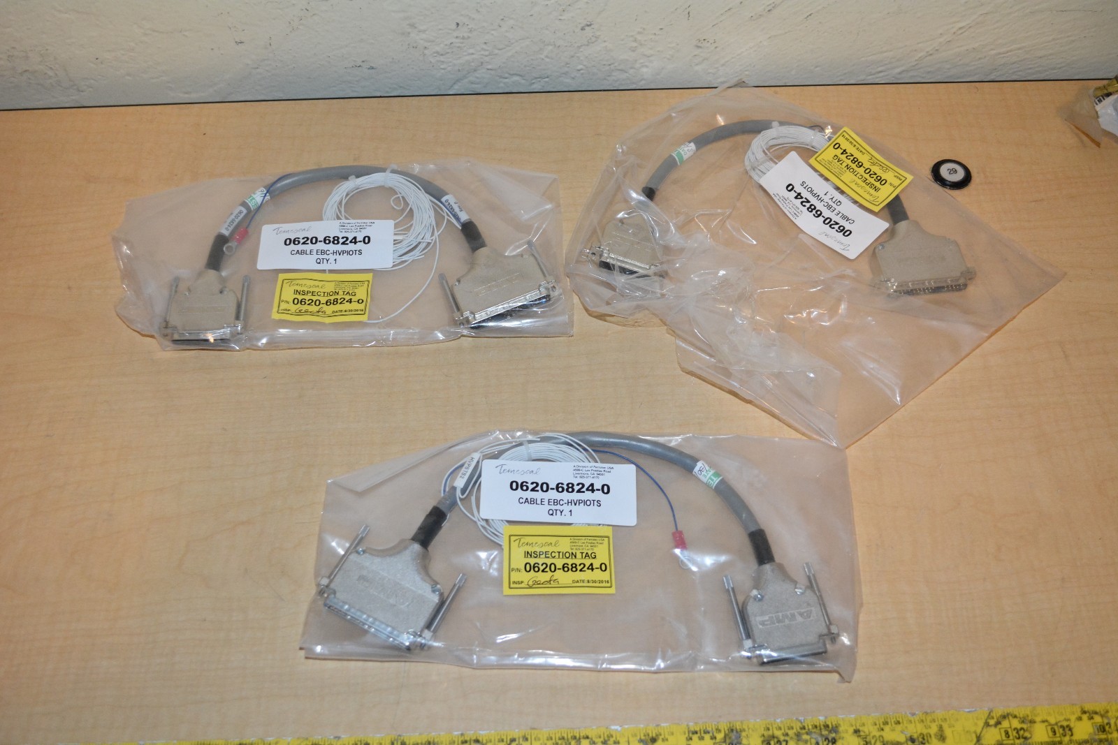 Lot 3x Temescal Cables EBC-HVPIOTS 0620-6824-0