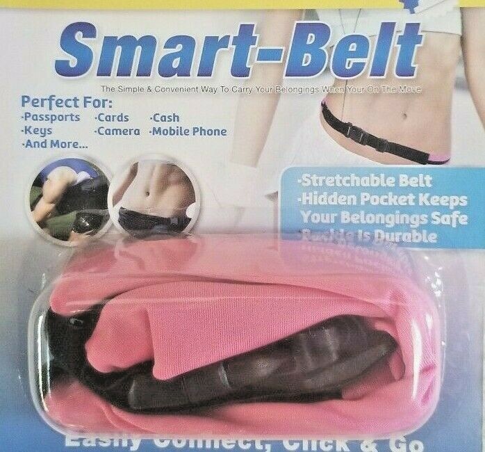 Smart Belt - Stretchable Hidden Pocket Keeps Belongings Safe-Pink - GO BELT