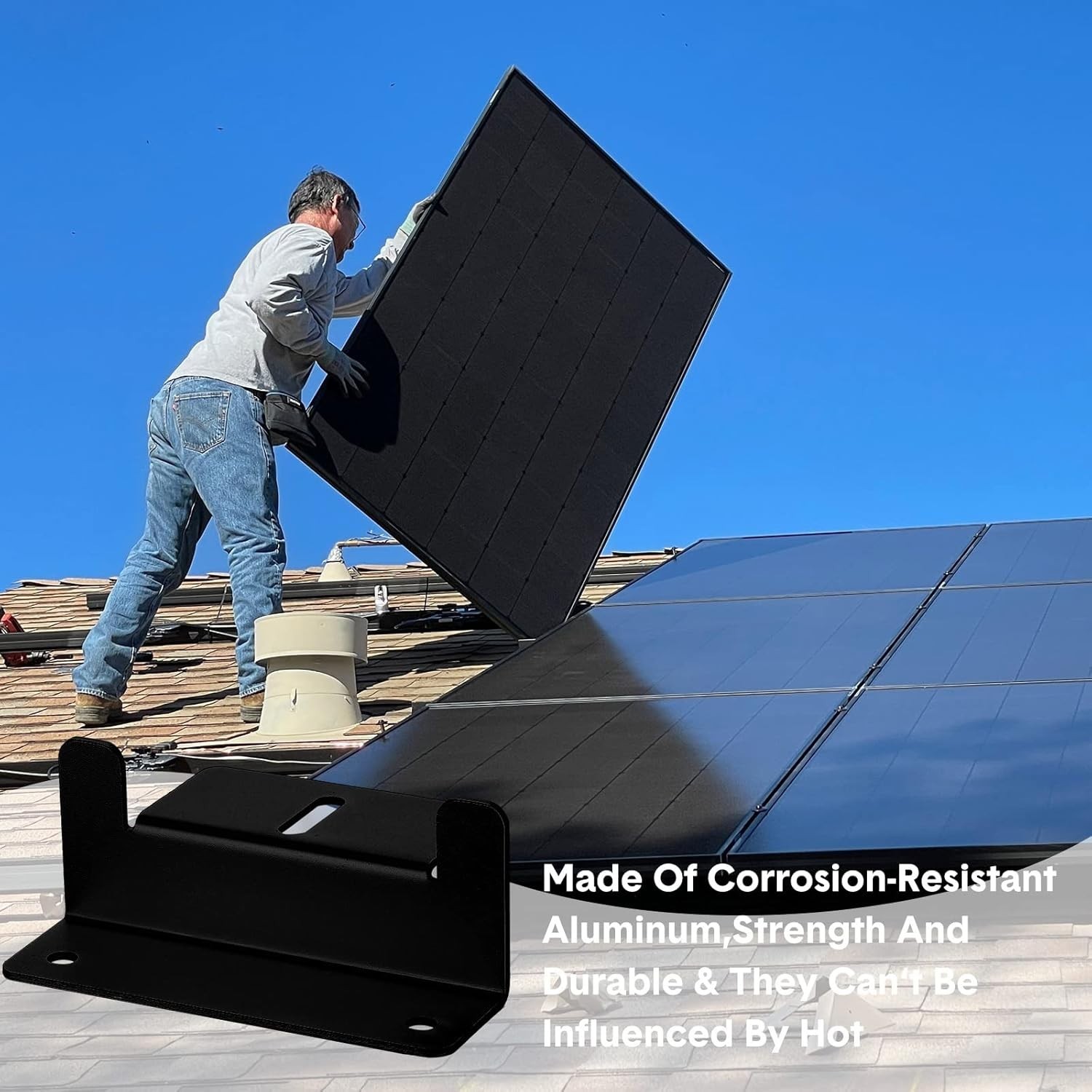 40mm Aluminum Solar Panel Mounting Brackets Z Bracket 40 Sets Tatuo Solar