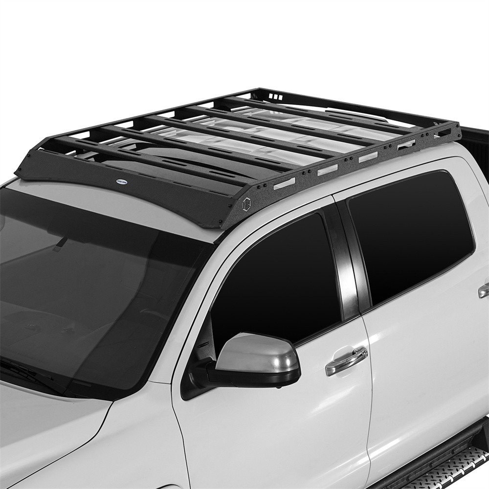 Fit 2014-2021 Toyota Tundra CrewMax Top Roof Rack Cargo Luggage Carrier Basket