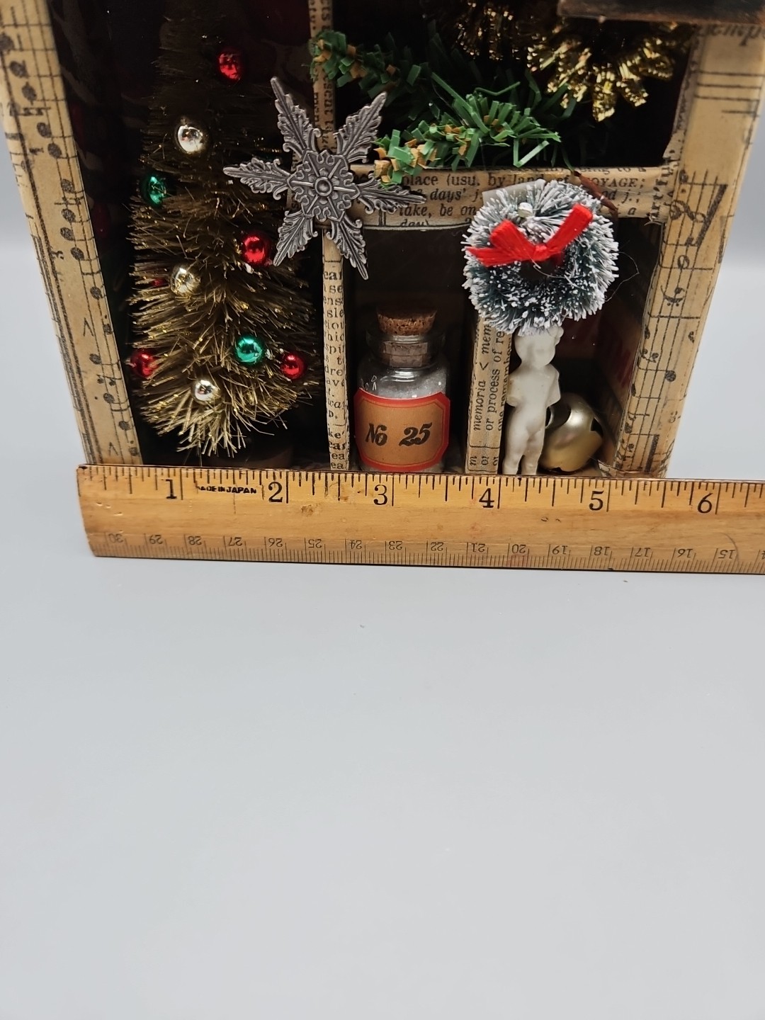 Pair Handmade Decorative Xmas Shadow Boxes, 22B