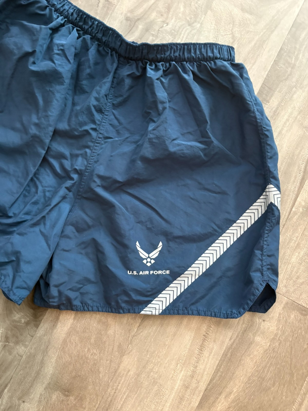 Unicor Mens Blue Lined US Air Force Physical Training Uniform Trunks Size M