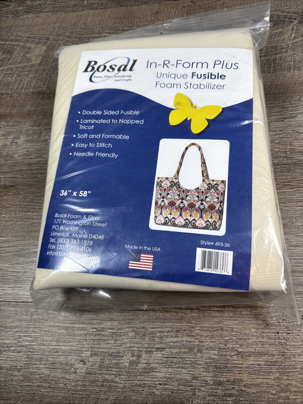 Bosal In-R-Form Plus Unique Fusible Foam Stabilizer 36" x 58"