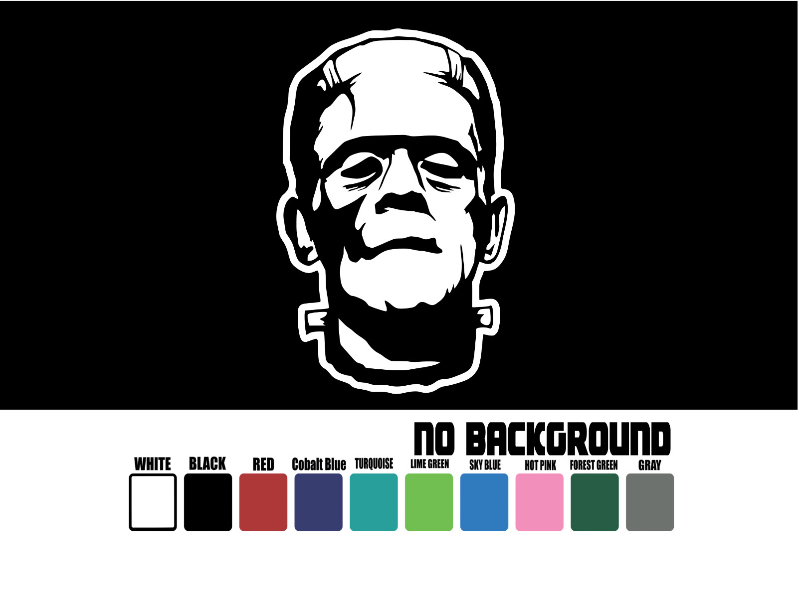 Frankenstein Vinyl Decal Sticker Die Cut  Window Car Truck Laptop Door Wall