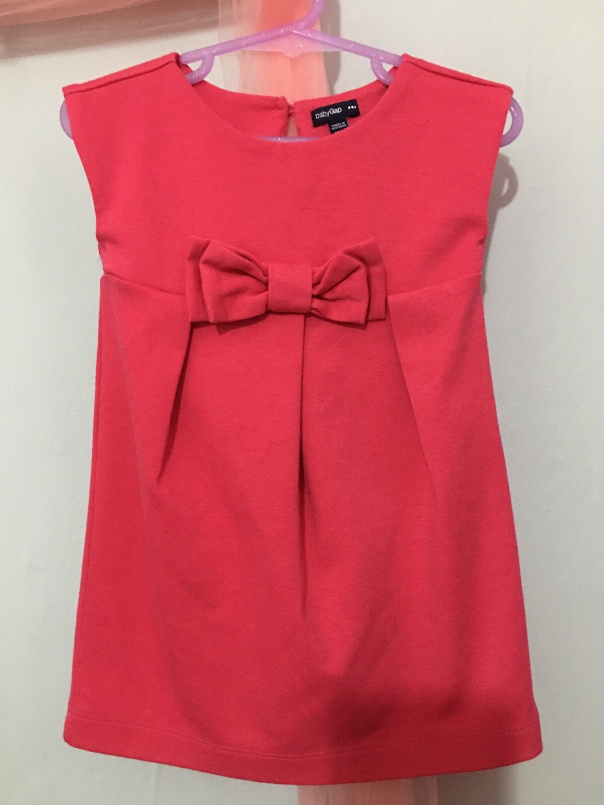 Gorgeous Baby Girls Gap Pink Longline Bow Top 18-24m🎀🎀🎀