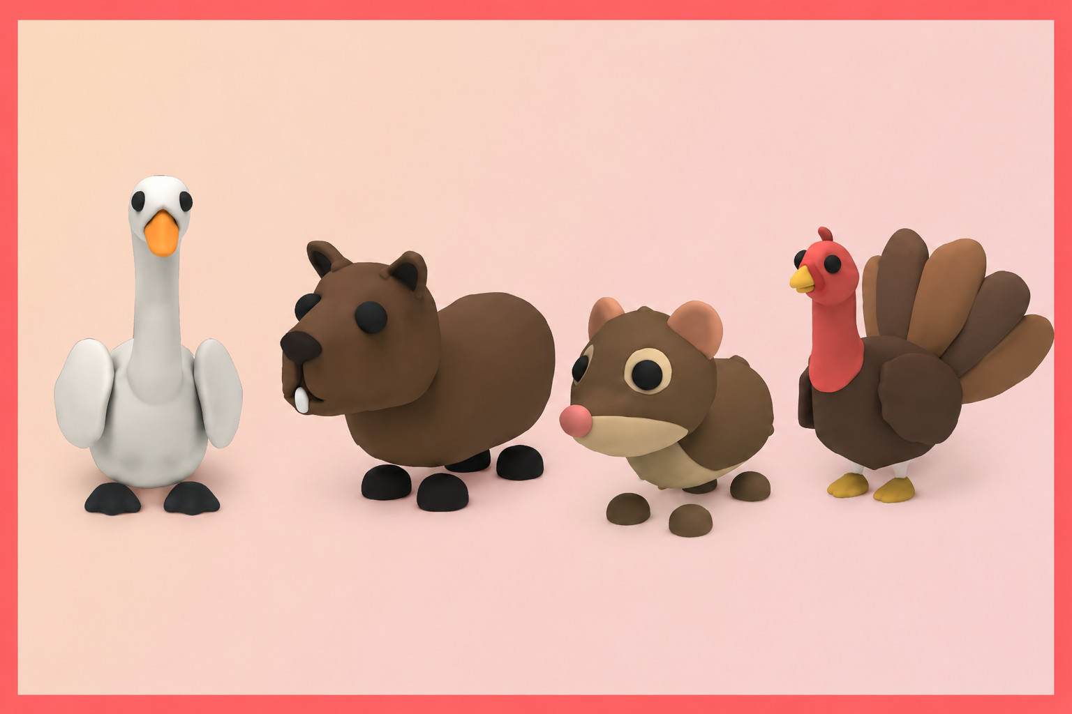 Shrew | Swan | Capybara | Turkey | Adopt Now