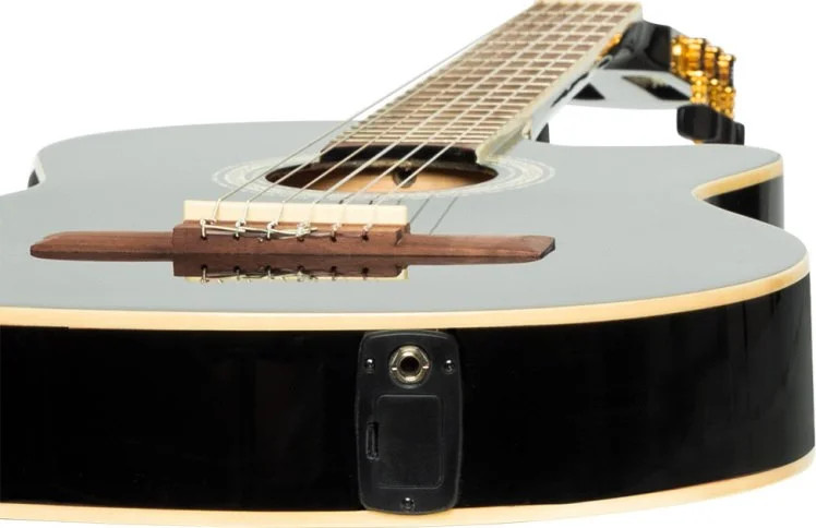 SCL60 cutaway acoustic-electric classical guitar with B-Band 4-band EQ, black