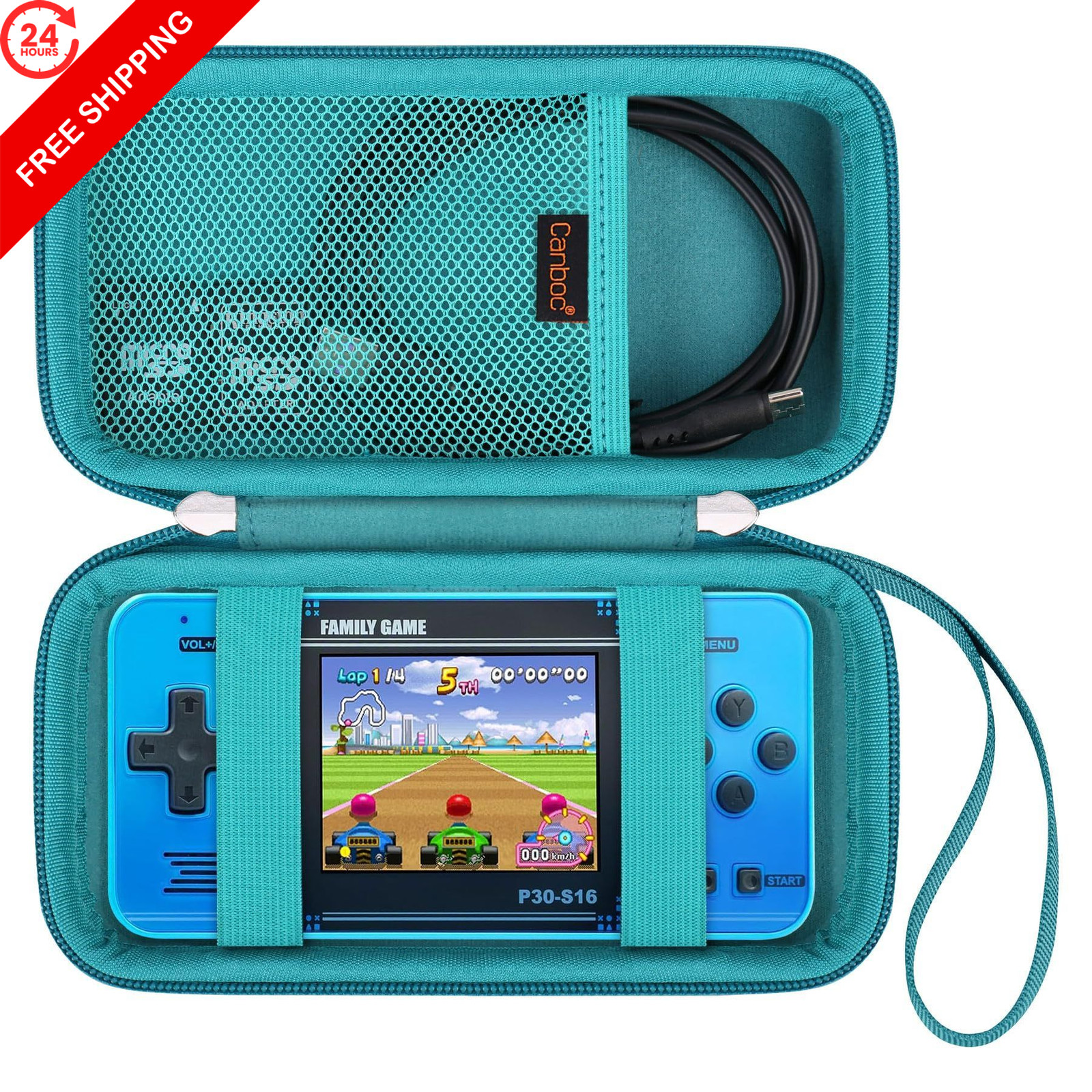 Canboc Carrying Case for WELLST·G Handheld 7.19 x 3.93 x 1.95 inch, Turquoise