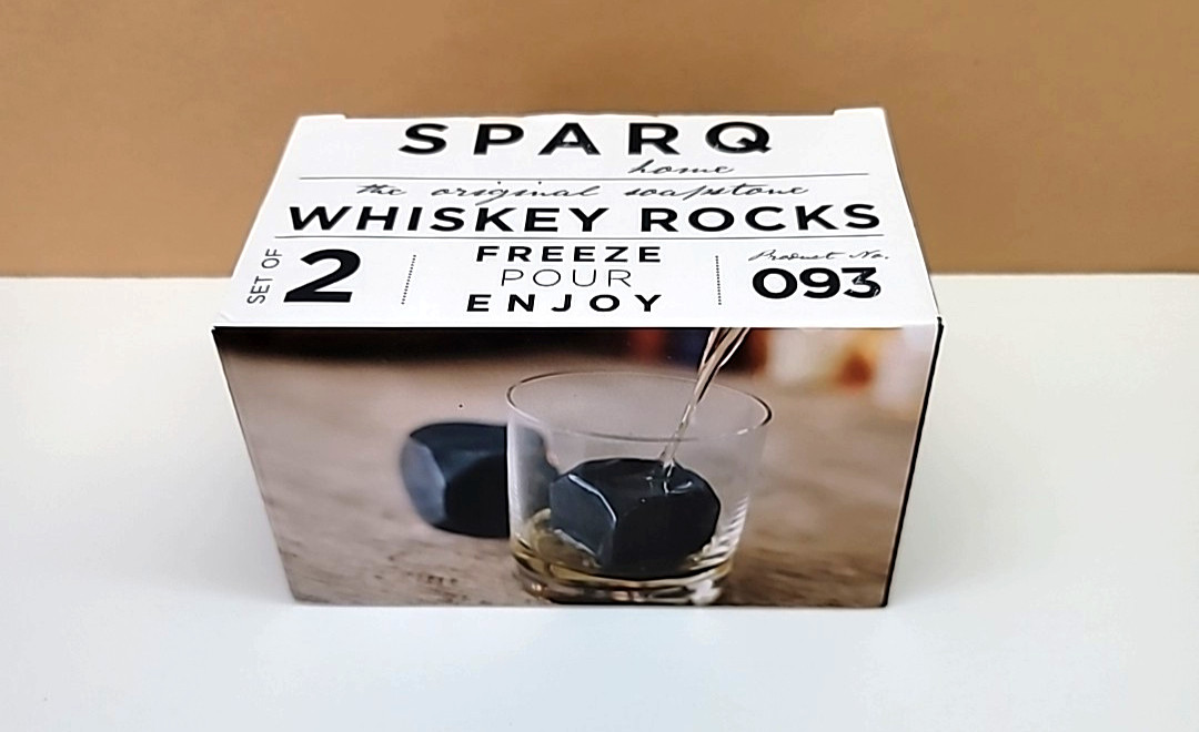 SPARQ The Original Soapstone Whiskey Rocks Set of 2 Product No. 093-Drink-Liquor