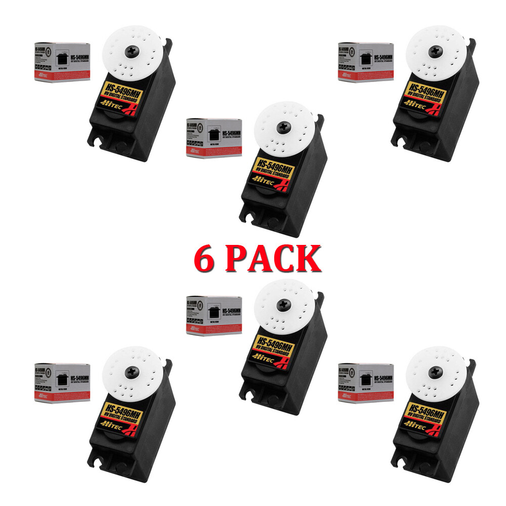 Hitec HS-5496MH Digital High Voltage Metal Gear Servo 6-PACK HS5496MH / HS5496