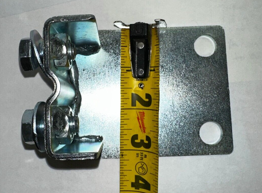 (2) Pallet Racking Universal Foot Plates for Uprights; Nuts, Bolts, Washer added