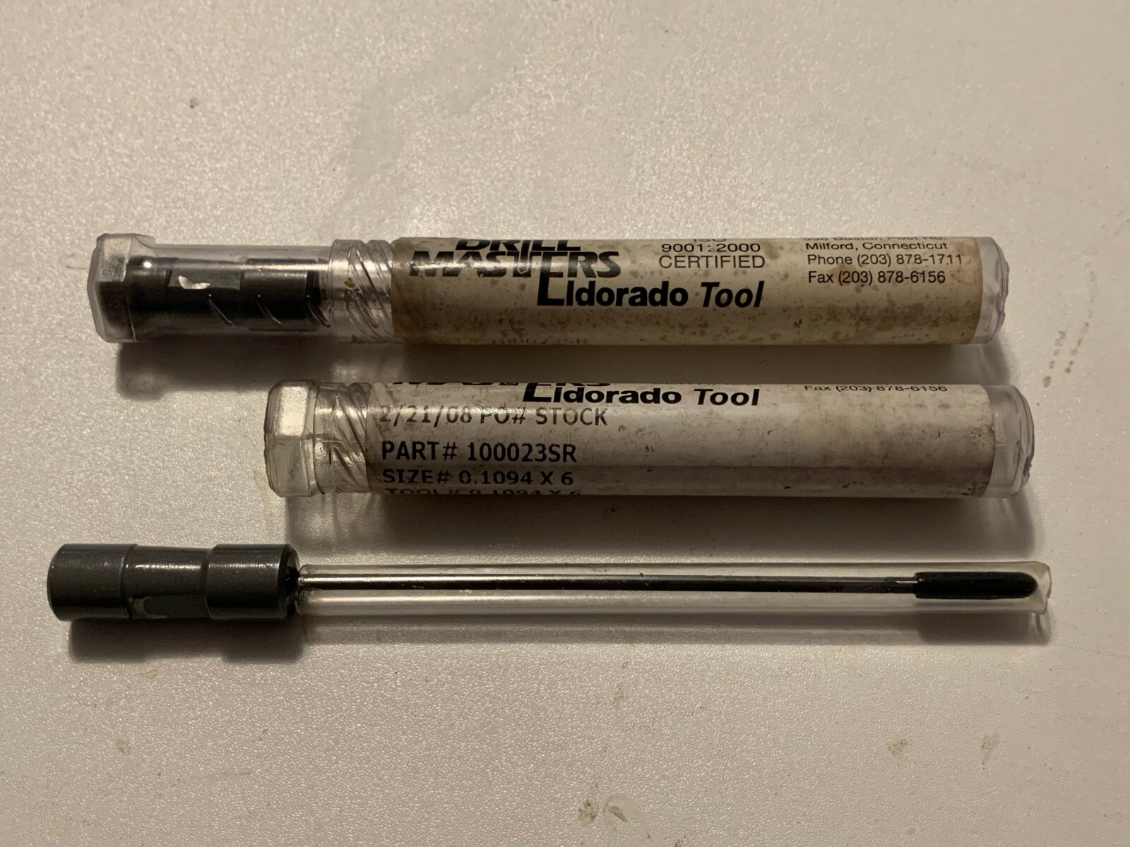 2-PCS-DRILL MASTER ELDORADO - GUN DRILL - .1094 X 6"