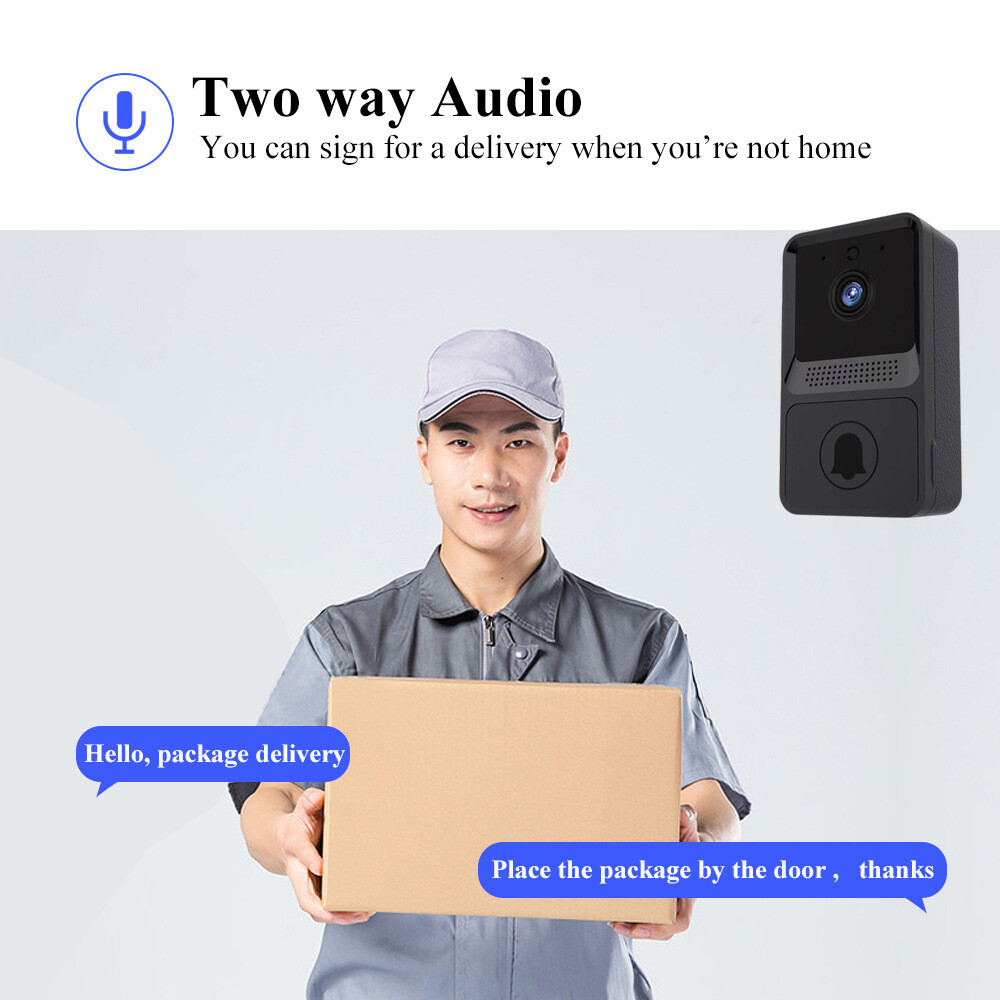 Wireless Security Smart WiFi Doorbell Intercom Video Camera Door Ring Bell Chime
