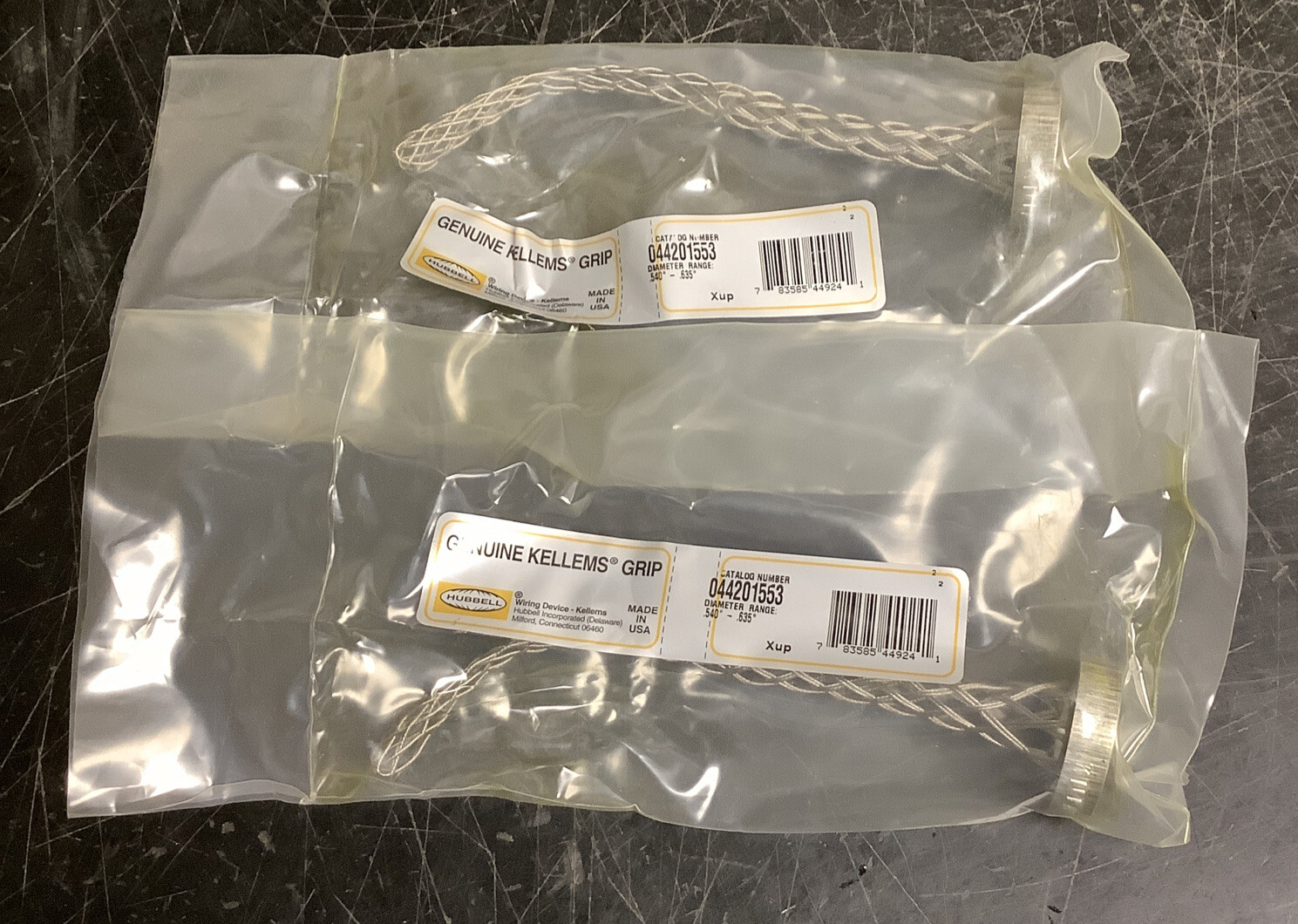 Lot of 2 Hubbell Genuine Kellems Grips Diameter Range .540”-.635” | 044201553