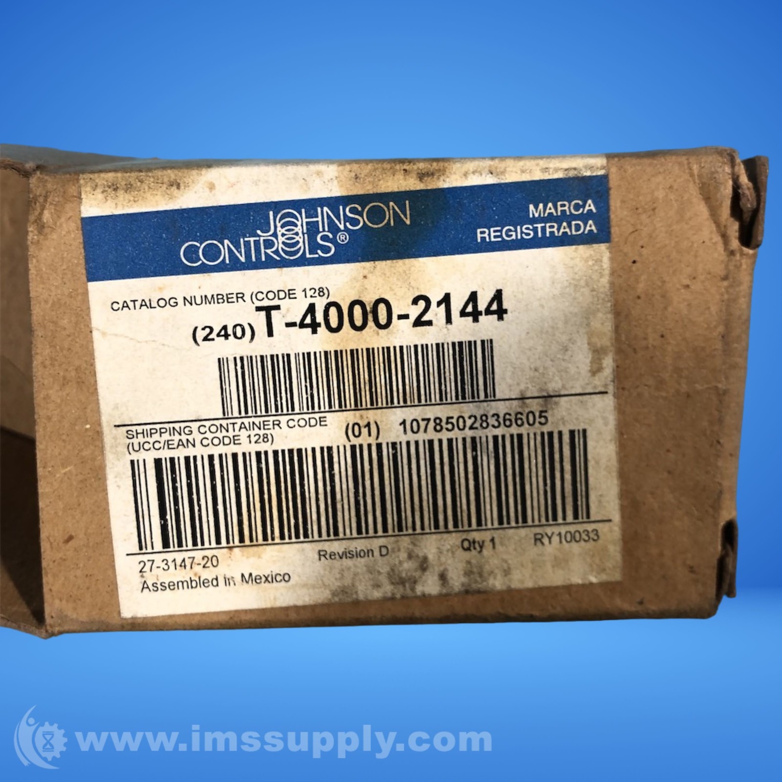Johnson Controls T-4000-2144 Vertical Plastic Cover FNOB