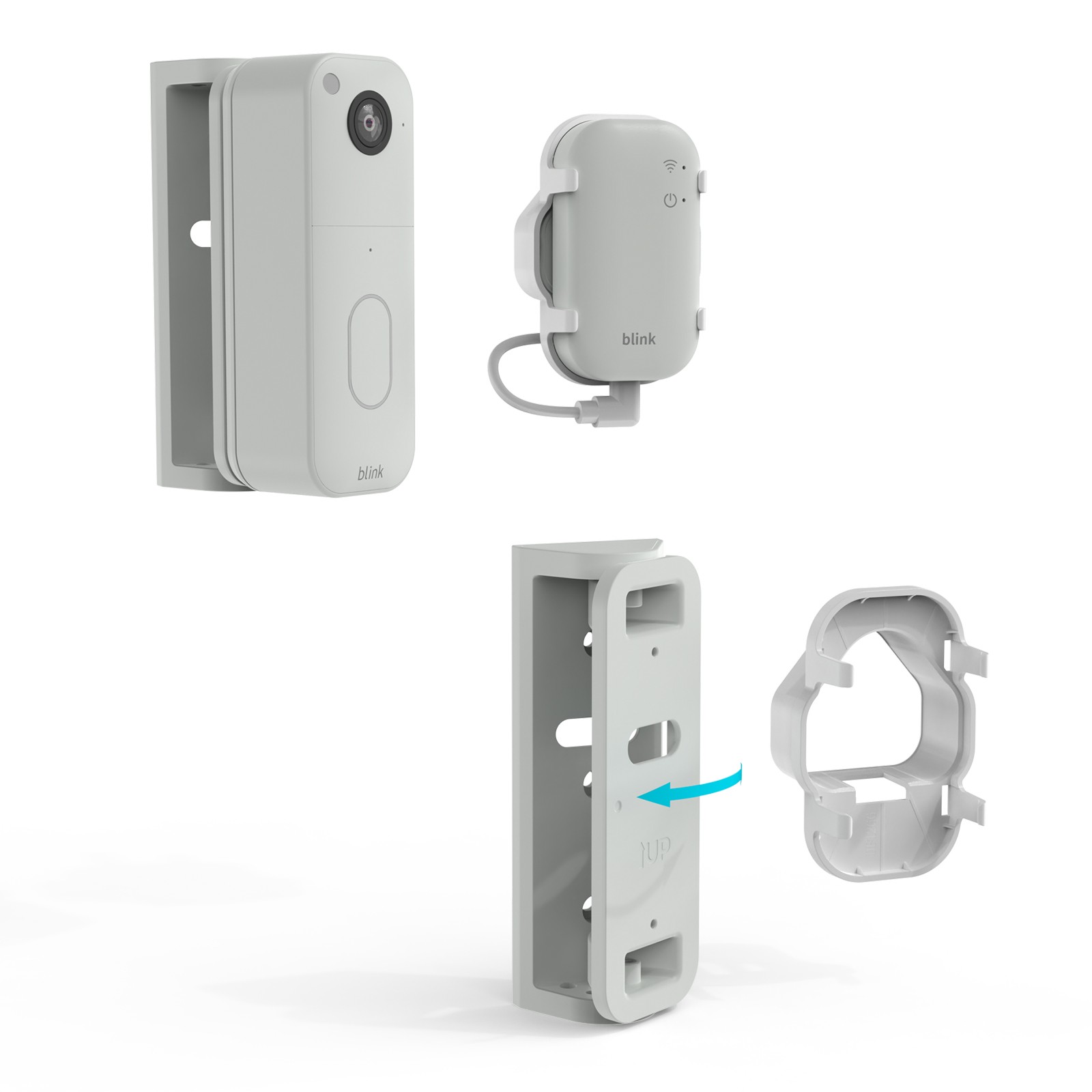 Doorbell Stable and Power outlet wall adapter For Blink Video Doorbell(2nd Gen)