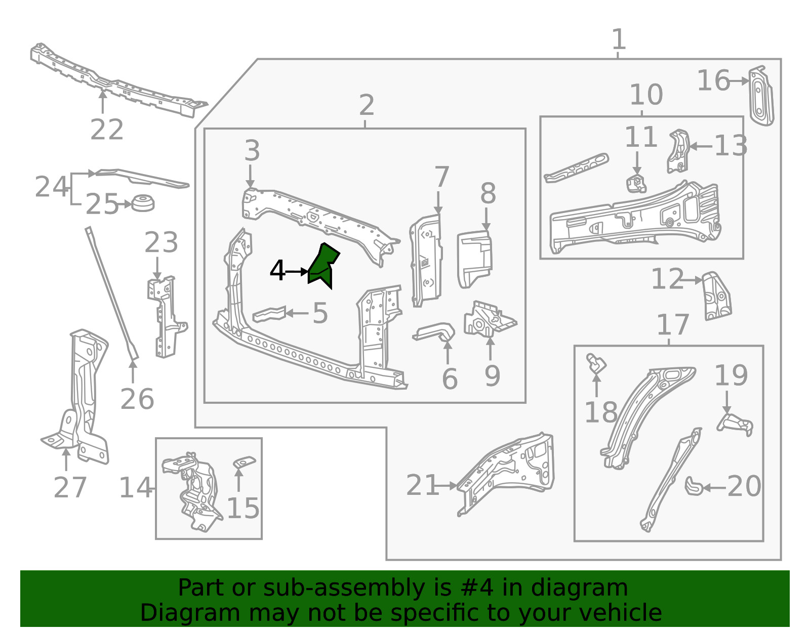 Genuine GM Support Bracket 84482354