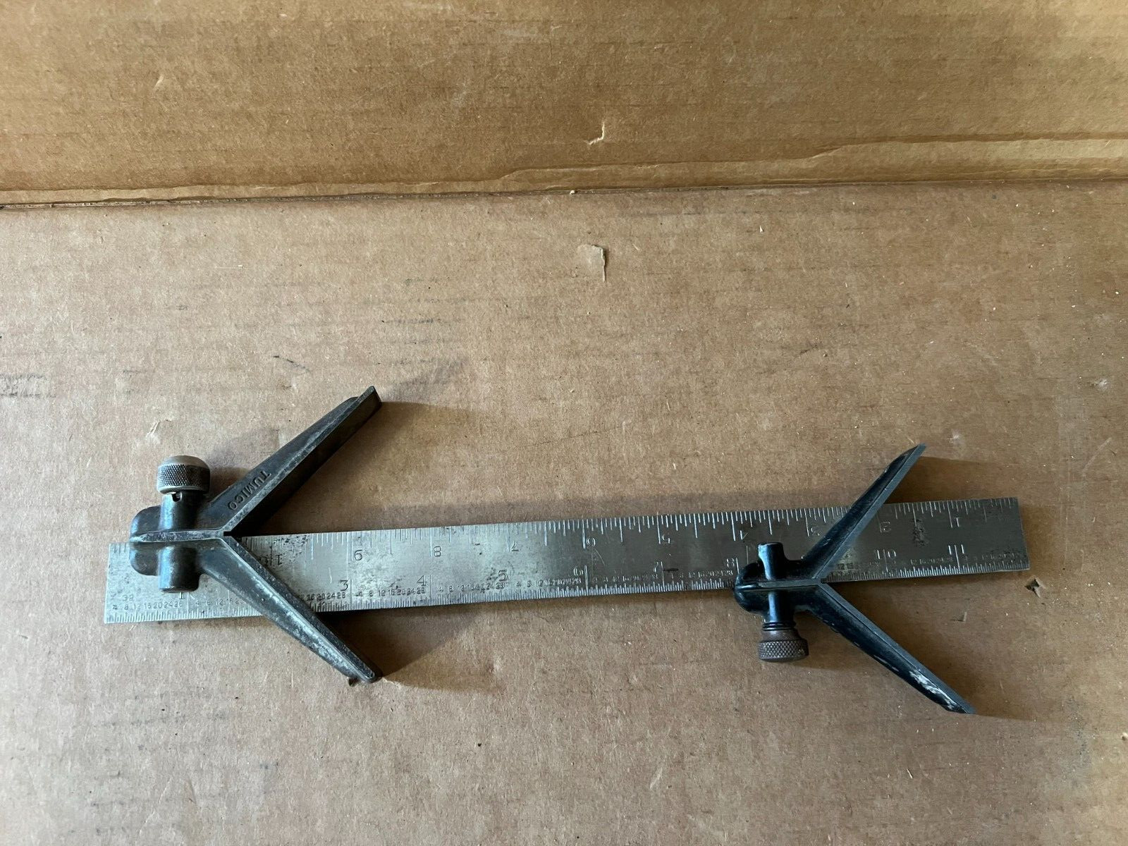 Scherr Tumico 12 in. Ruler and Angle Finder Machinist