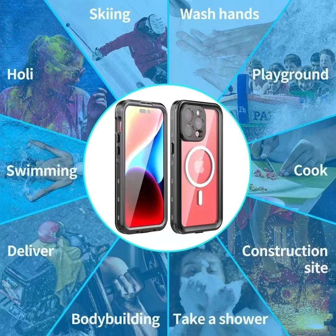 For iPhone 15 15 Plus 15 Pro 15 Pro Max Waterproof Case Cover Snow proof Cover
