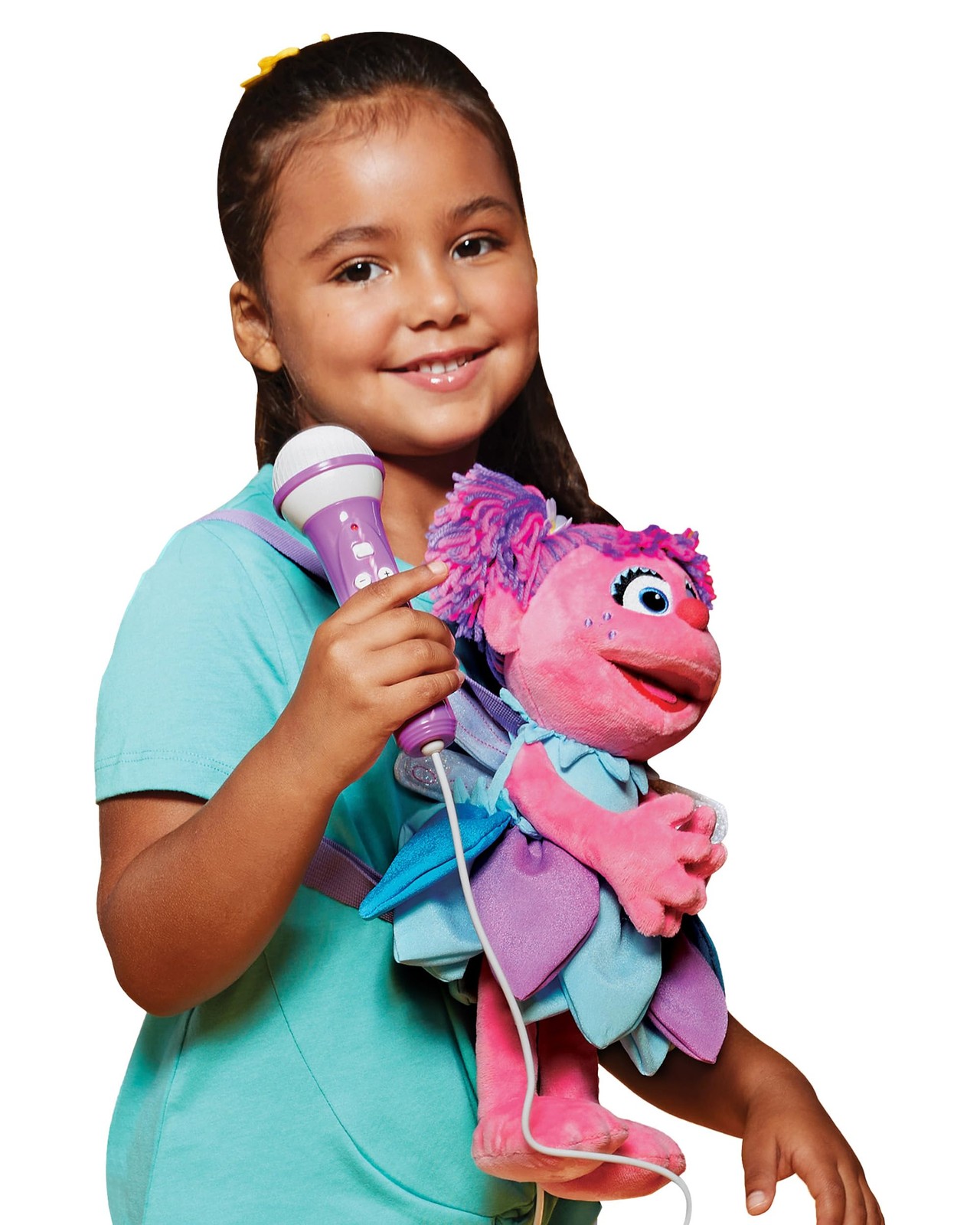 Karaoke Plush Sesame Street Toys (Abby Caddaby Plush Toy) - Adjustable Carryi...