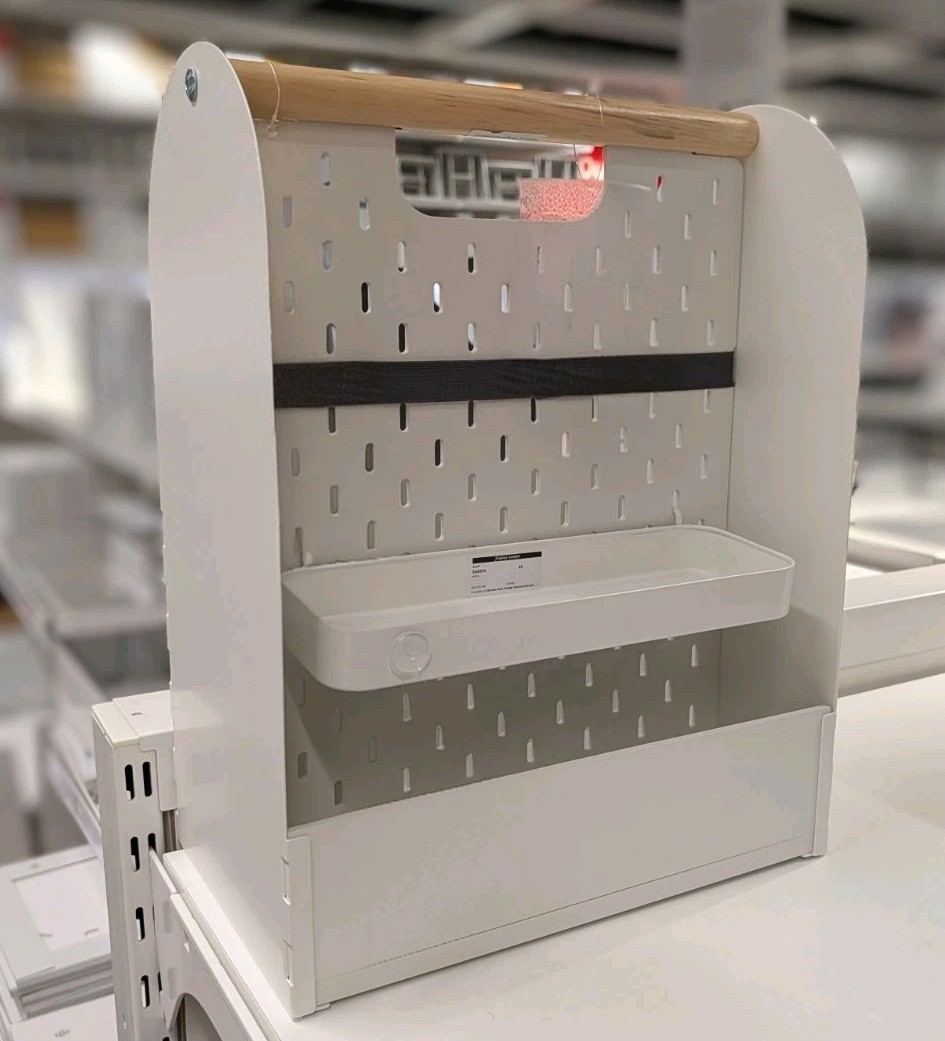 IKEA VATTENKAR Desk Organizer White 13” x 8 ¼” x 17" New 805.486.61
