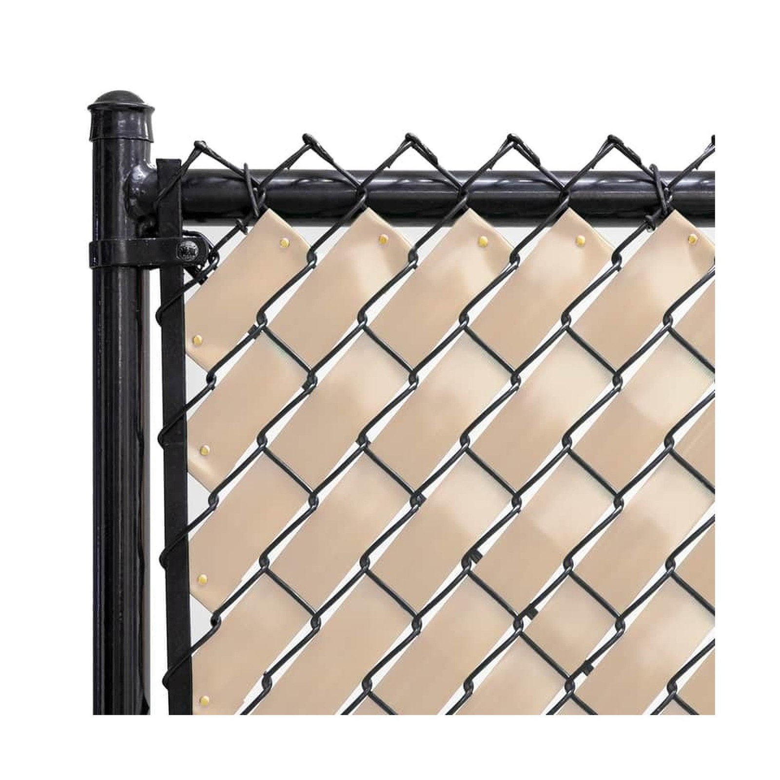 Chain Link Fence Privacy Tape 250 ft (40 SqFt) (Desert Tan) for Gar... Fast Ship