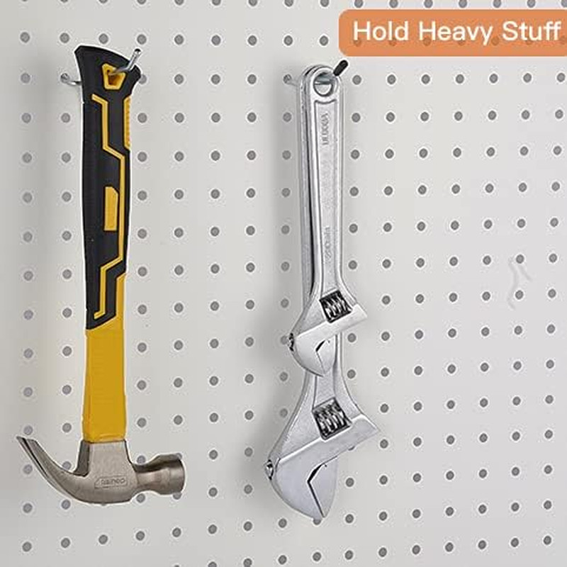 L Shape Pegboard Hooks, 4 Inch 50-Pack, Sturdy Galvanized Metal, Suitable