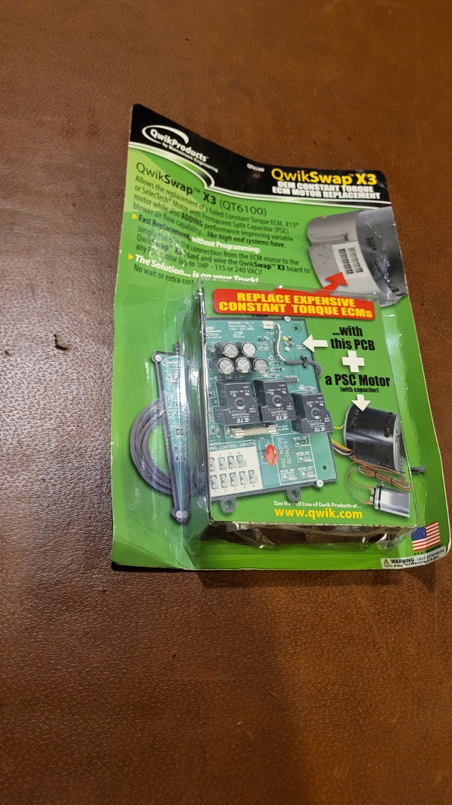 QT6100 NEW - QwikSwap X3 115/240 V Universal ECM Blower Motor Replacement Board