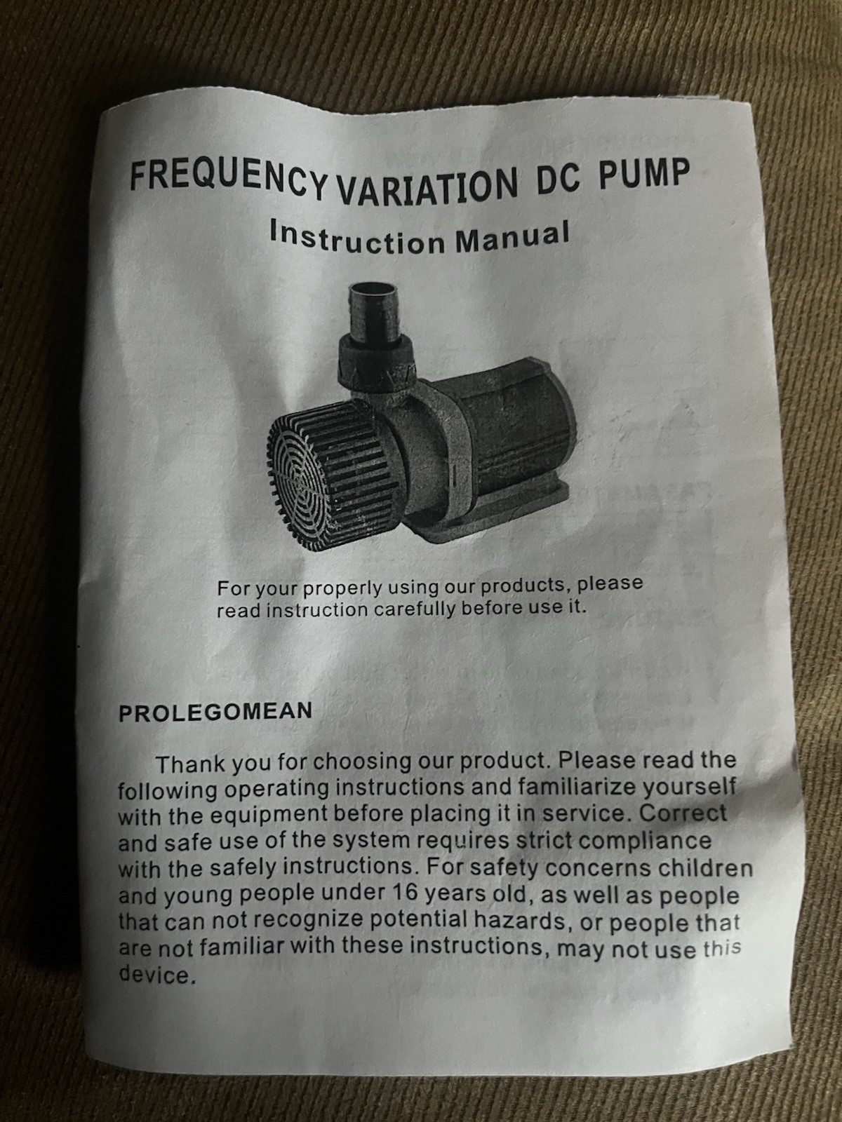 Eco DC XDC-8500 Aquarium Pump.