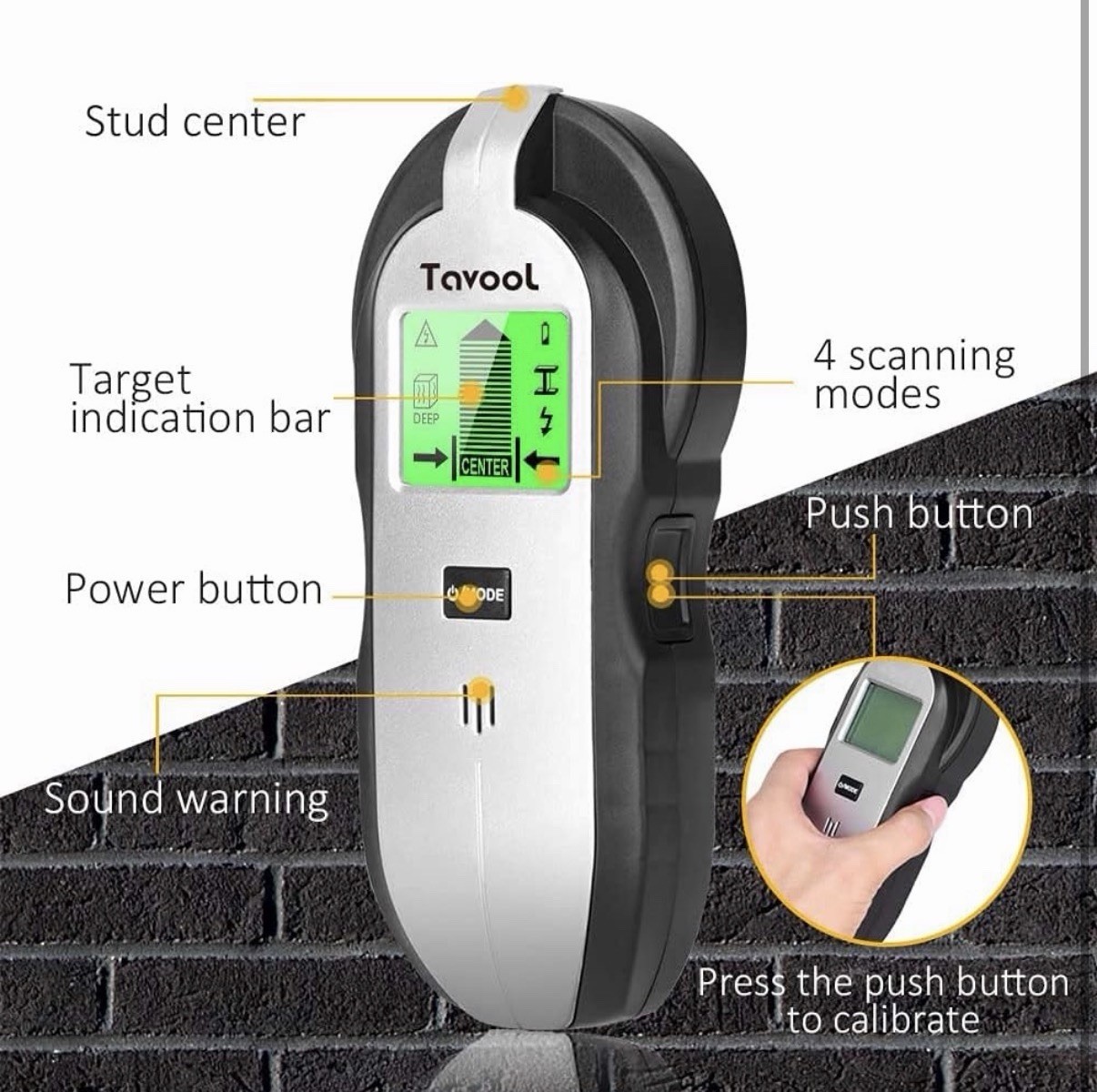 Stud Finder Sensor Wall Scanner - 4 in 1 Electronic Stud Sensor Beam Finders