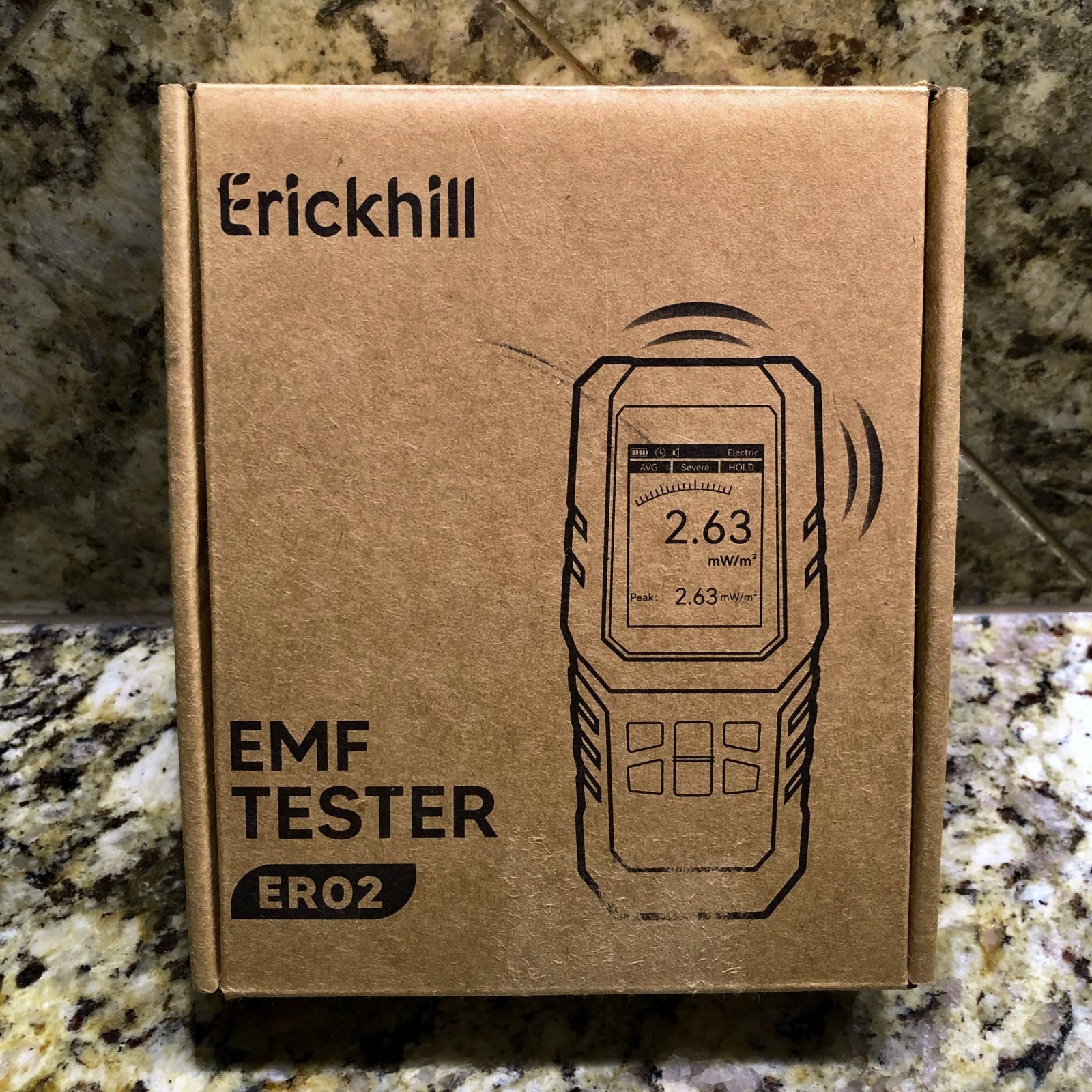 ERICKHILL ER02 EMF Meter Electromagnetic Field Radiation EF RF MF Detector Tool
