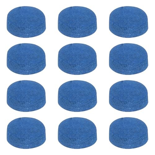 Billiard Pool Cue Tips, Pool Cue Tips Replacement Kit Cow Leather Pool 11mm Blue