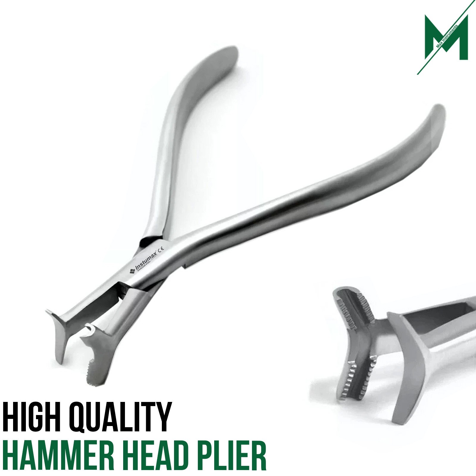 Orthodontic HammerHead Plier Serrated Niti Cinch Back Wire Bending Adjustment CE