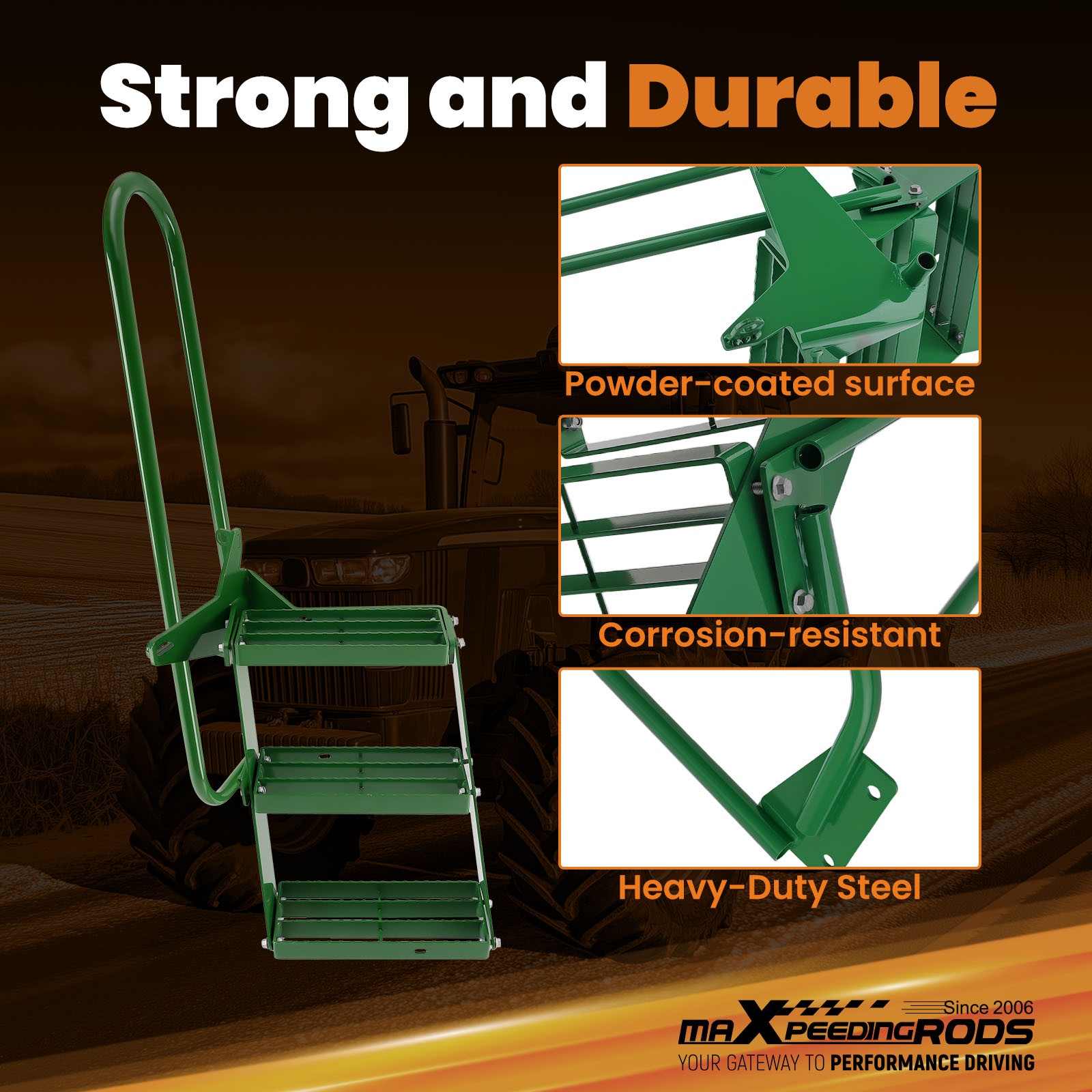 Heavy Duty Tractor Stair Step Kit for John Deere 2WD 3010/3020/4000/4010/4020