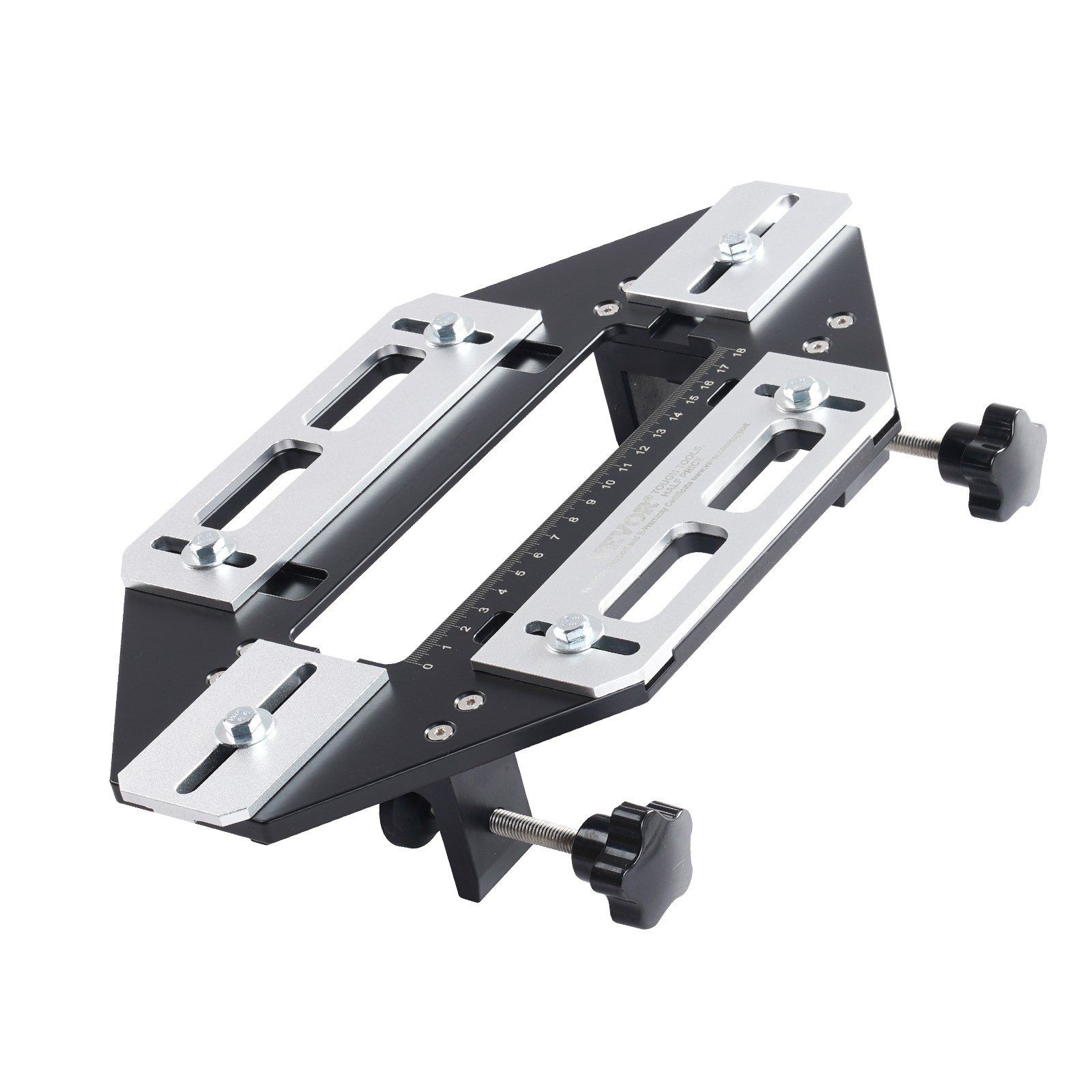 Door Hinge Mortise Jig Aluminum Alloy Wood Slotting Locator Template Install