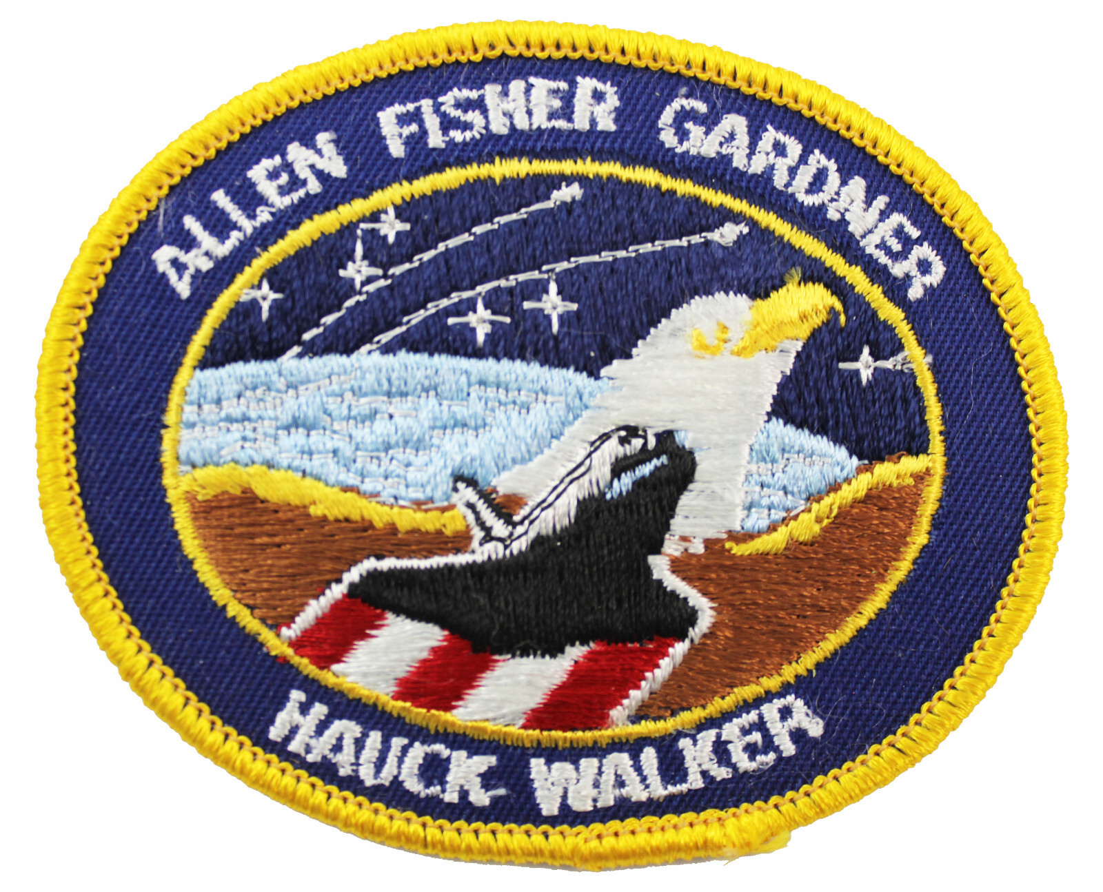 STS-51A NASA Discovery Shuttle Mission Flight Astronaut Crew Space Patch