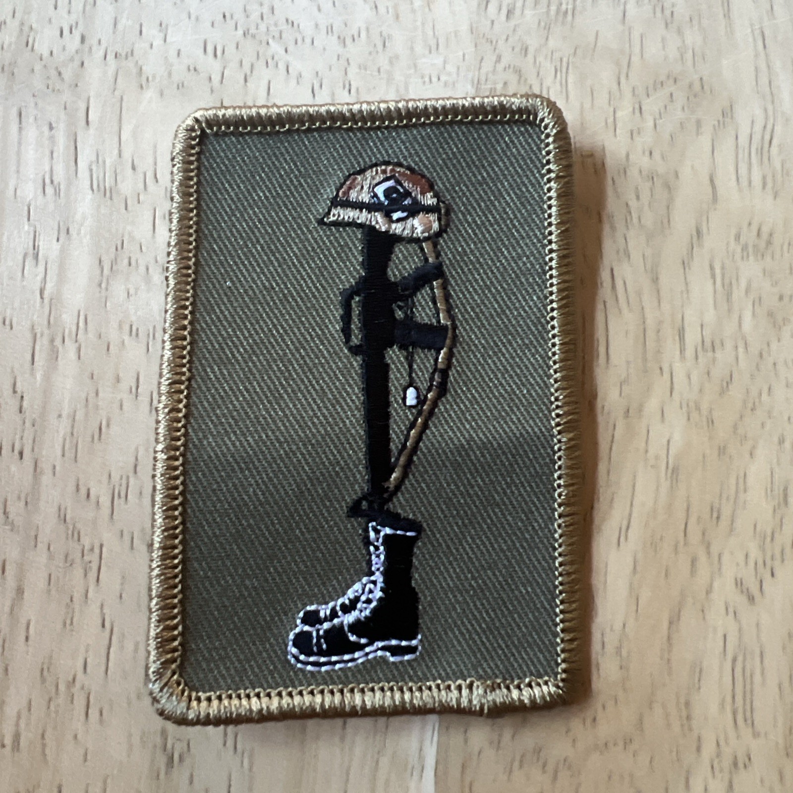 Vintage Fallen Soldier Field Memorial Military Honor Related Patch