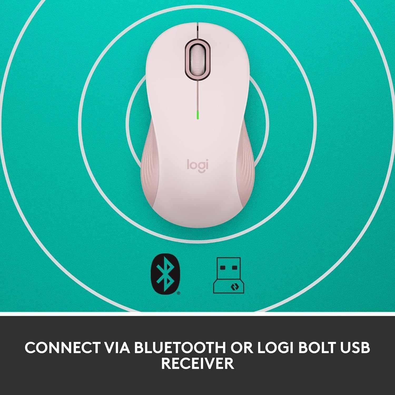 Logitech Signature M550 Wireless Mouse Computer Laptop Multi-Device PC Mac Rose