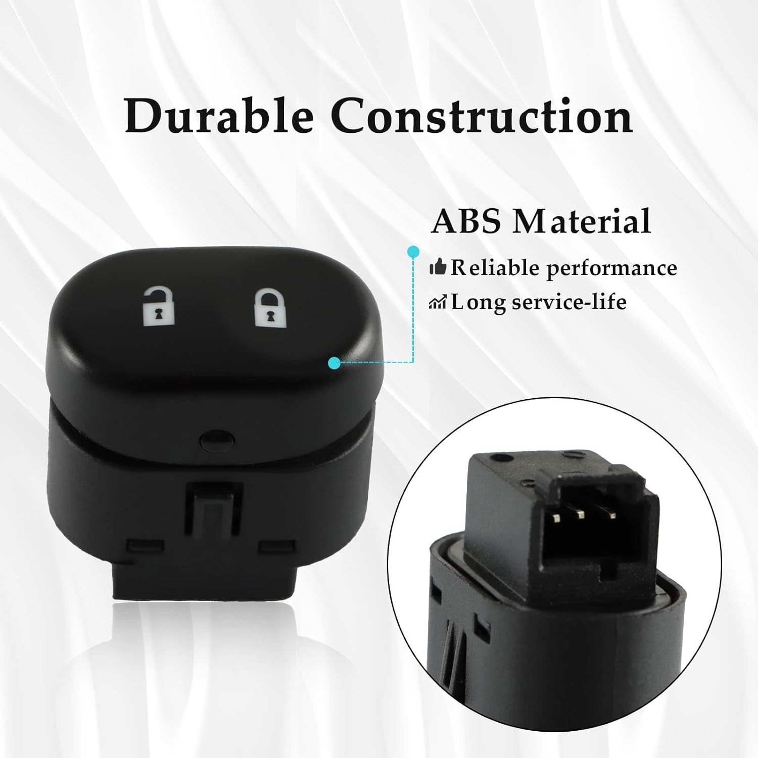 LH Front Driver Side Door Lock Switch Button Compatible with Saturn Aura 2007...