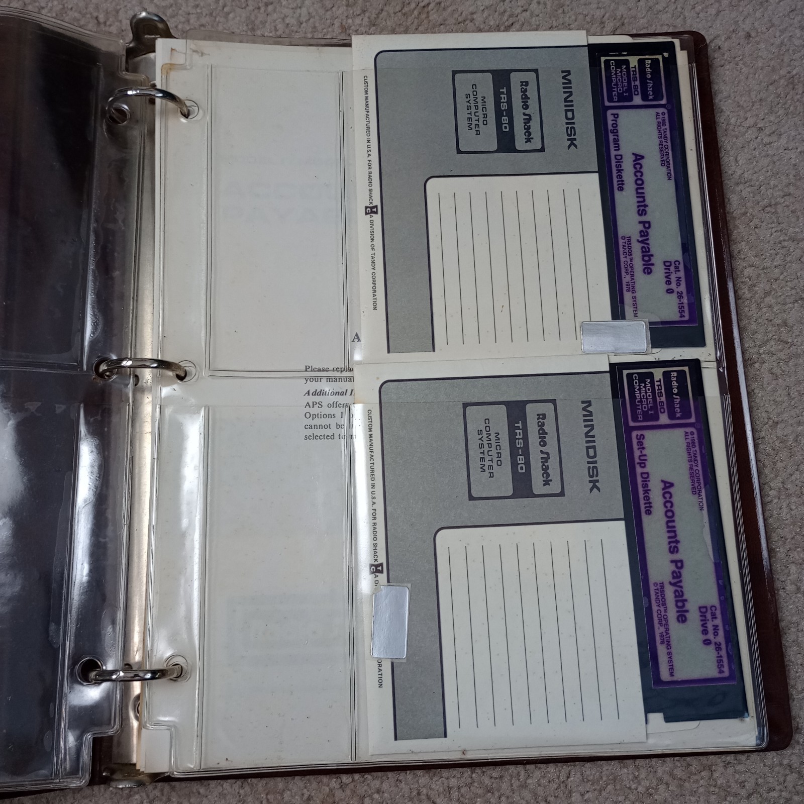 TRS-80 Software Library Lot Accounts Payable Editor Assembler Manual READ!!!