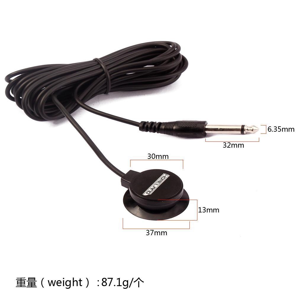 Acoustic Guitars\' Suction Cup Pickup Transducer with 9.6 ft