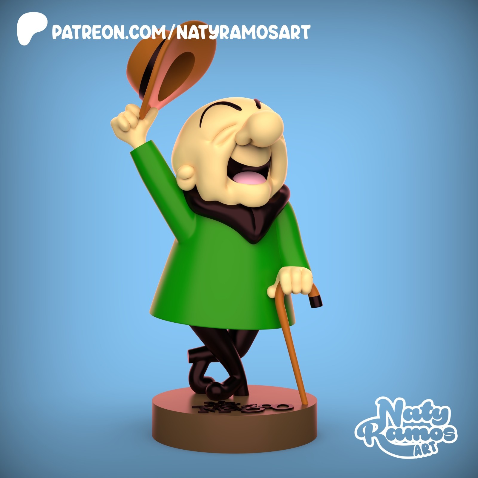 UNPAINTED Mr Mister Magoo 3D Printed Model Kit NR