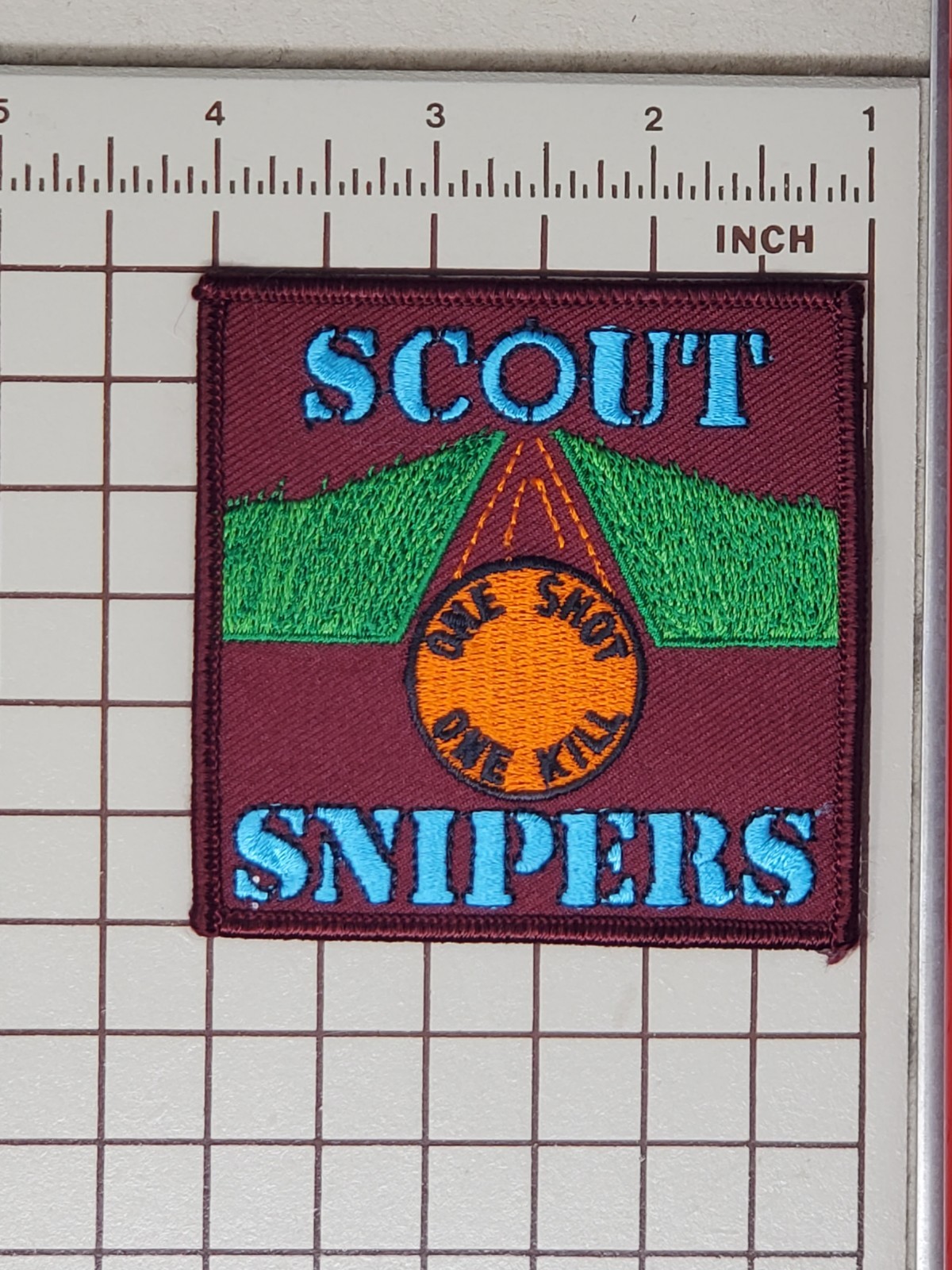 Early 90s Paintball Patch - Scout Snipers "One Shot One Kill"