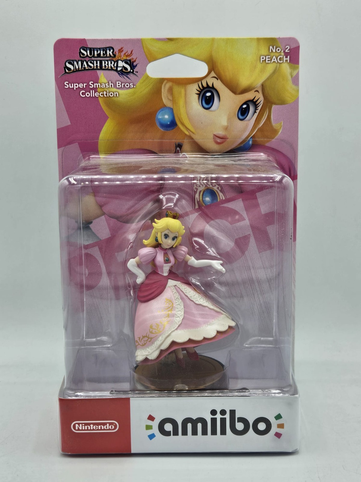 Super Smash Bros Princess Peach Figurine (EU import) - New - Nintendo Amiibo