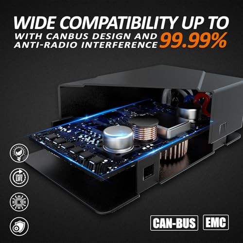Canbus Decoder Kits Compatibility Anti Flickering Resistor Warning H13 9008