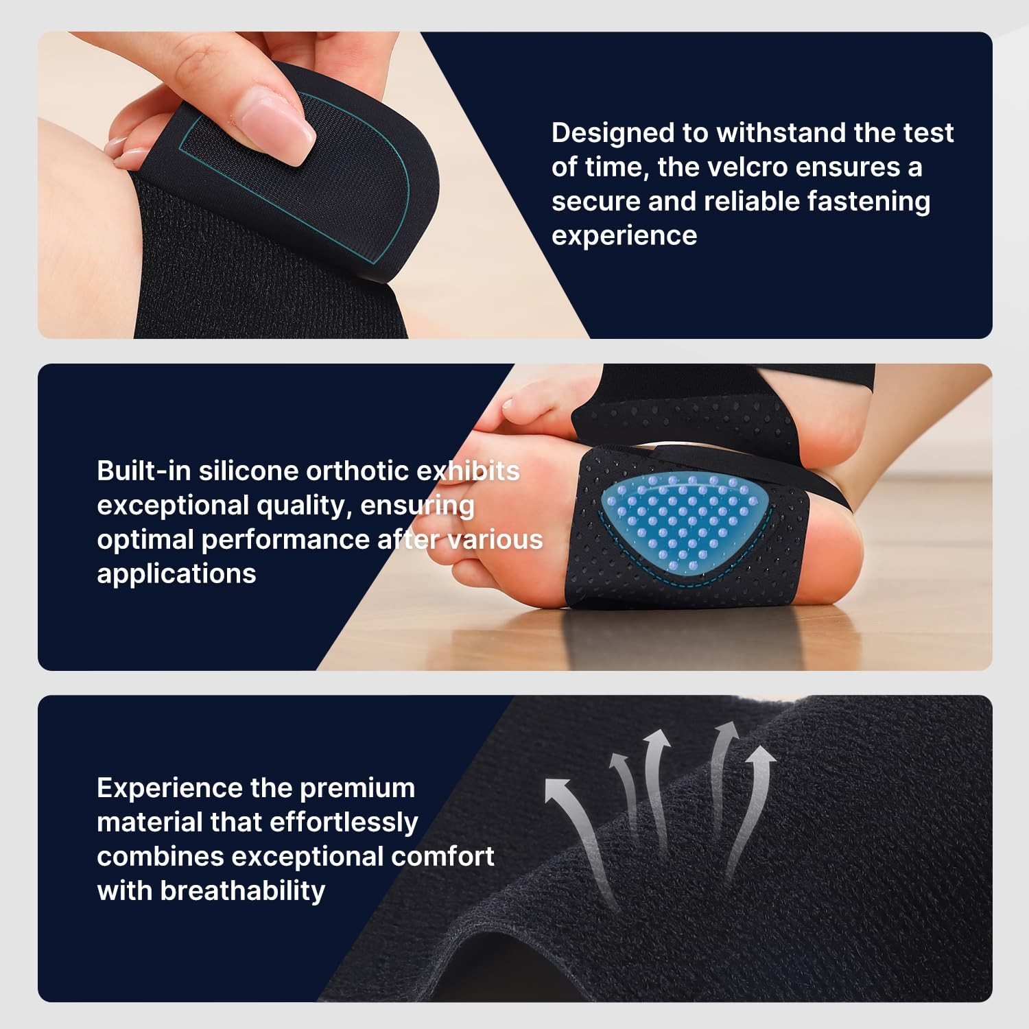 Arch Support Brace for Plantar Fasciitis, Heel & Foot Pain Relief – Adjustabl...