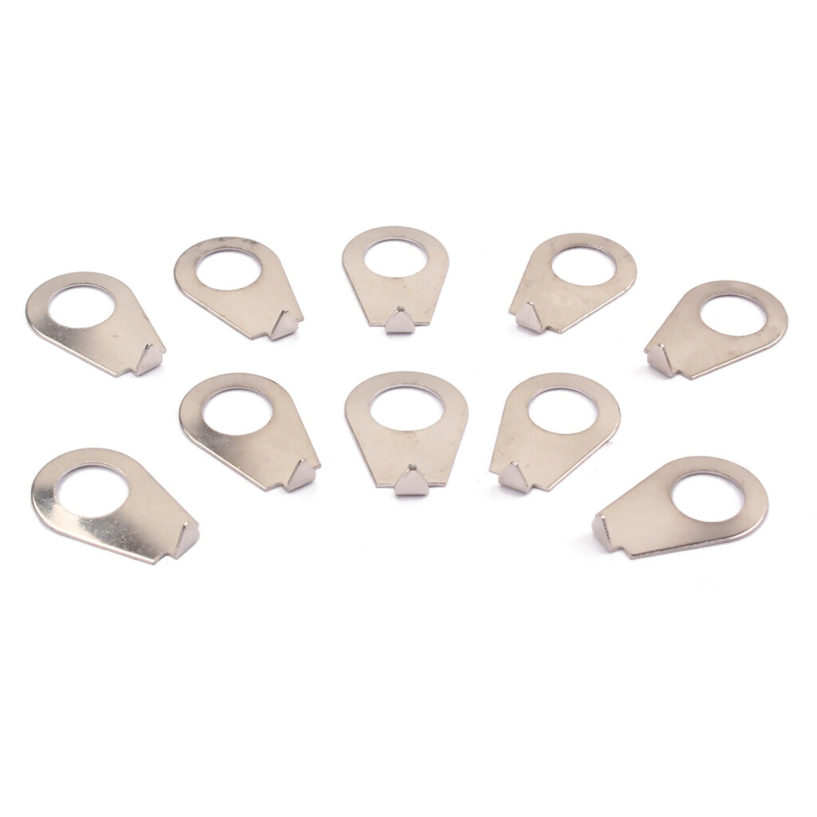 10 pieces 8.4mm Guitar Knobs Pointer Plate Knob Position Indicator Chrome N